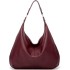 Bags for Women Soft PU Leather Slouchy Bag Shoulder Purse with Zipper
