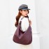 Bags for Women Soft PU Leather Slouchy Bag Shoulder Purse with Zipper